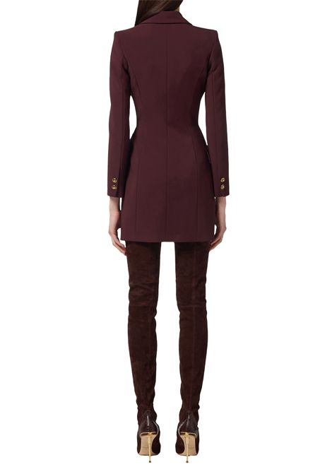 Abito Elisabetta Franchi donna AB89657E2EA4 Bordeaux doppiopetto ELISABETTA FRANCHI | Abiti | AB89657E2EA4